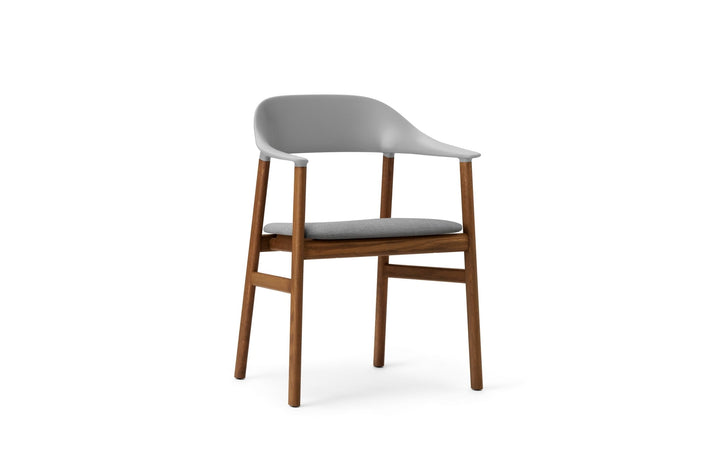 Herit Armchair Upholstery - Normann Copenhagen Dining Chairs - Herit Armchair Upholstery Smoked Oak - Remix Grey - HORNE