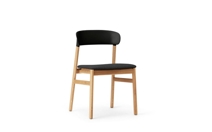 Herit Chair Upholstery - Normann Copenhagen Dining Chairs - Herit Chair Upholstery Oak - Remix Black - HORNE