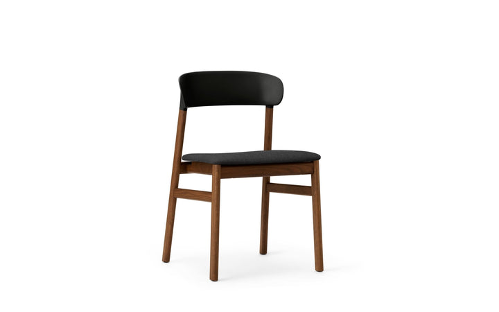 Herit Chair Upholstery - Normann Copenhagen Dining Chairs - Herit Chair Upholstery Smoked Oak - Remix Black - HORNE