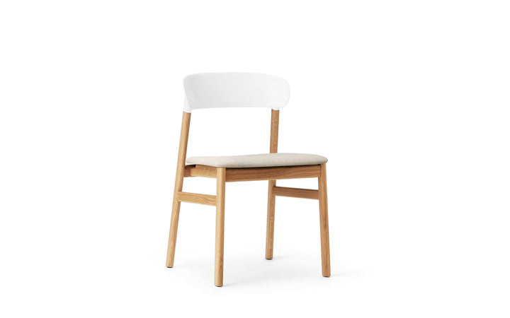 Herit Chair Upholstery - Normann Copenhagen Dining Chairs - Herit Chair Upholstery Oak - Remix White - HORNE