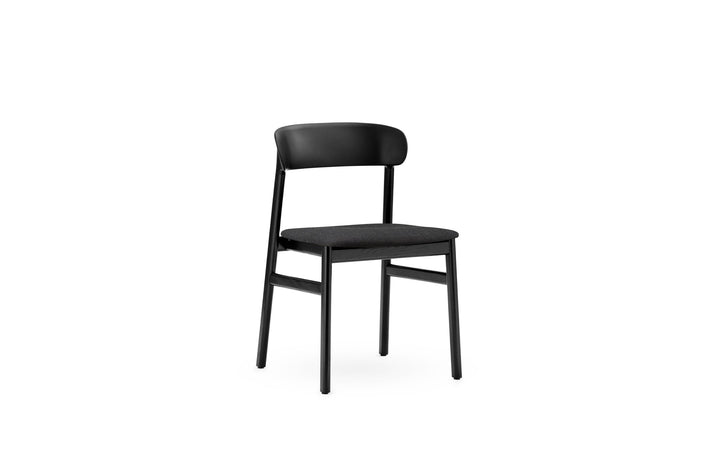 Herit Chair Upholstery - Normann Copenhagen Dining Chairs - Herit Chair Upholstery Black Oak - Remix Black - HORNE