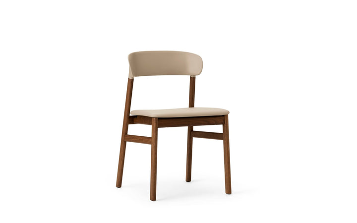 Herit Chair Upholstery - Normann Copenhagen Dining Chairs - Herit Chair Upholstery Smoked Oak - Spectrum Leather Sand - HORNE