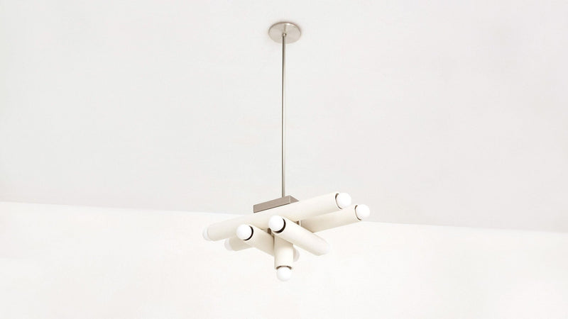 Hieroglyph Pendant - Workstead Pendants - Natural Oak - Hewn Brass + Beige Cord - HORNE