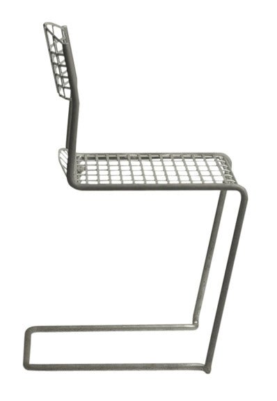 High Tech Chair - Grythyttan Stålmöbler - Chairs - Hot Galvanized Steel - HORNE