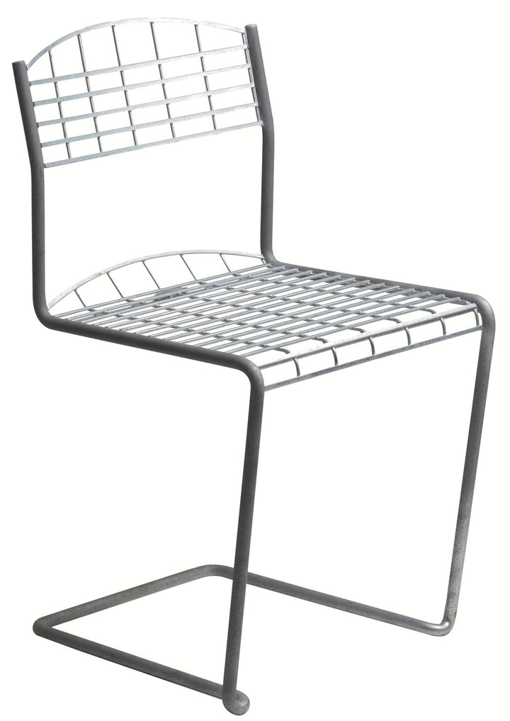 High Tech Chair - Grythyttan Stålmöbler - Chairs - Hot Galvanized Steel - HORNE