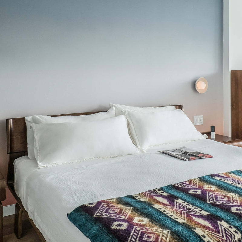 Hoist Flush Mount - Large Shade - RBW Lighting - Cream White - Small Glass Diffuser - 2700K (warm white) - HORNE