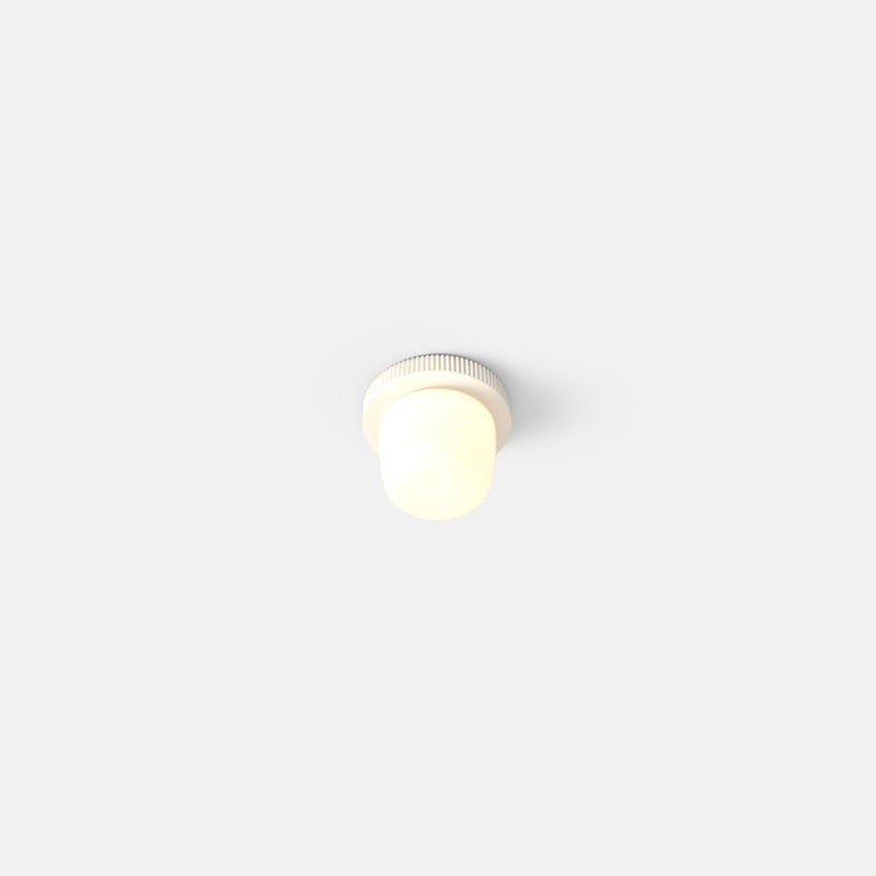 Hoist Flush Mount - No Shade - RBW Lighting - Cream White - Small Glass Diffuser - 2700K (warm white) - HORNE