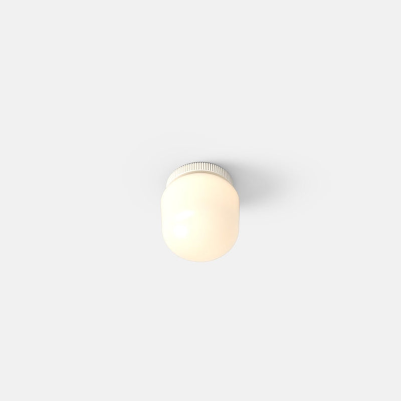 Hoist Flush Mount - No Shade - RBW Lighting - Cream White - Small Glass Diffuser - 2700K (warm white) - HORNE