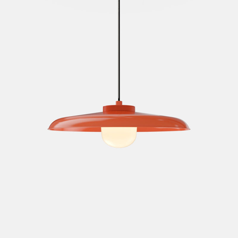 Hoist Pendant - Large Shade - RBW Lighting - Cream White - Small Glass Diffuser - 2700K (warm white) - HORNE