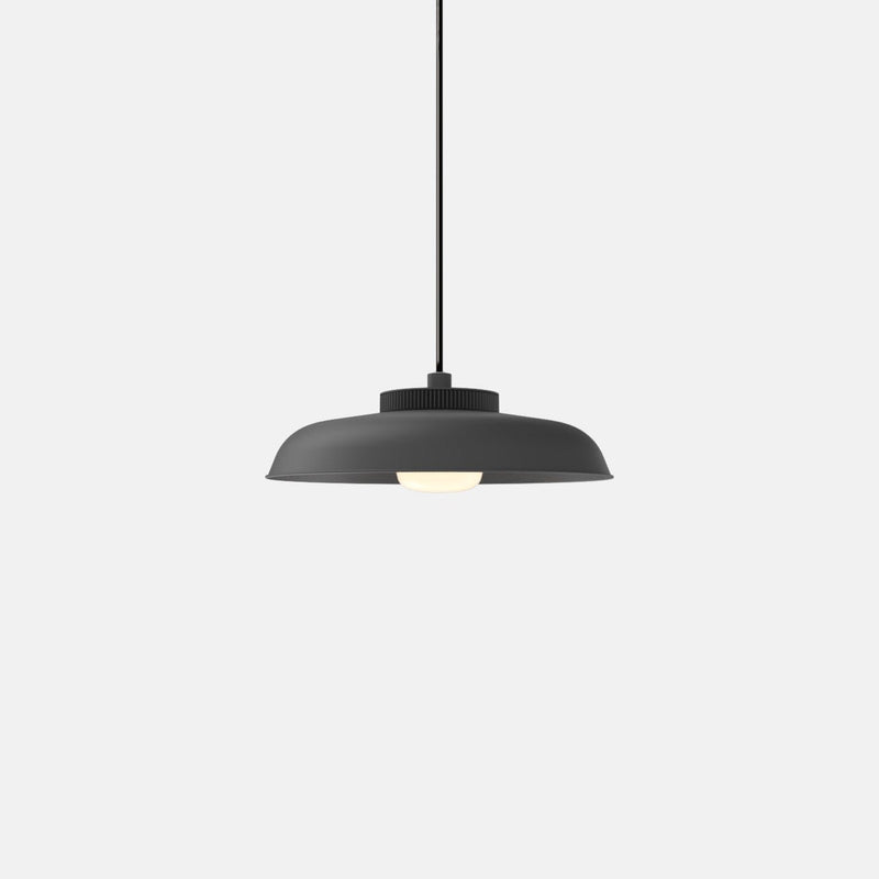 Hoist Pendant - Medium Shade - RBW Lighting - Cream White - Small Glass Diffuser - 2700K (warm white) - HORNE