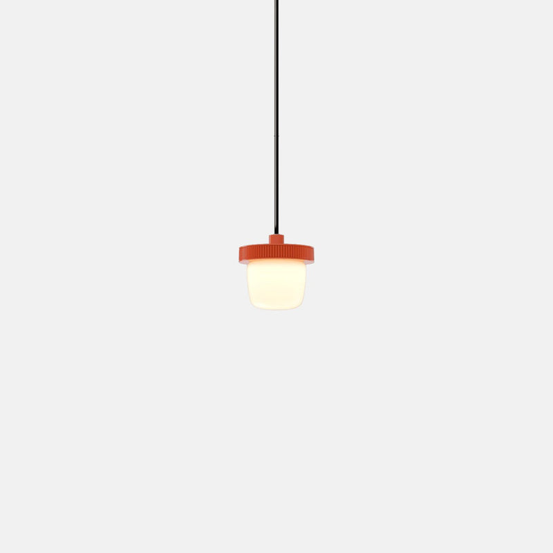 Hoist Pendant - No Shade - RBW Lighting - Cream White - Small Glass Diffuser - 2700K (warm white) - HORNE
