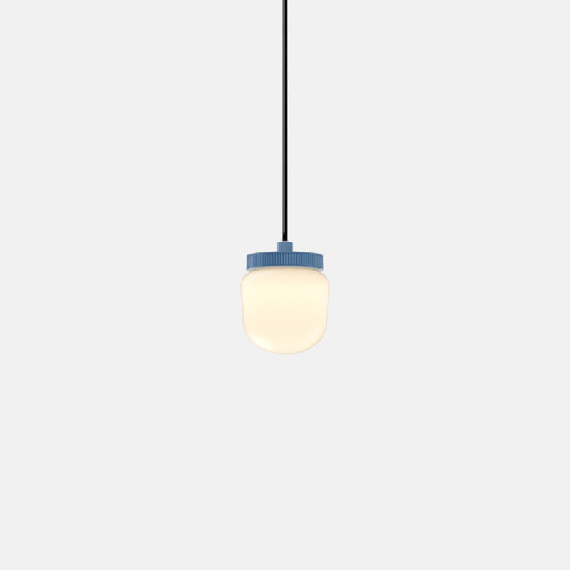 Hoist Pendant - No Shade - RBW Lighting - Cream White - Small Glass Diffuser - 2700K (warm white) - HORNE