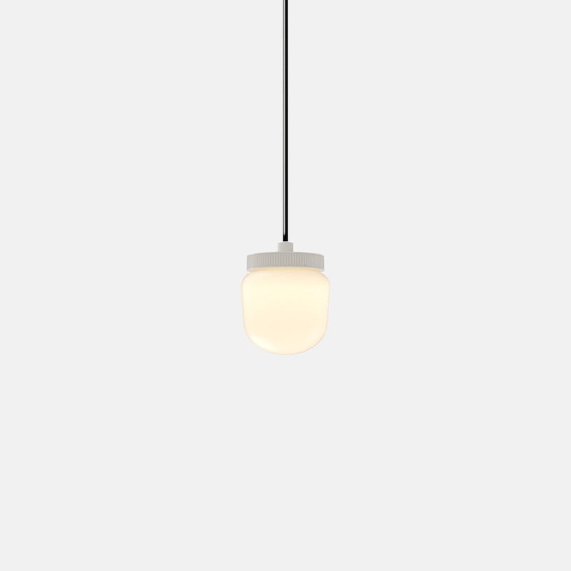 Hoist Pendant - No Shade - RBW Lighting - Cream White - Small Glass Diffuser - 2700K (warm white) - HORNE