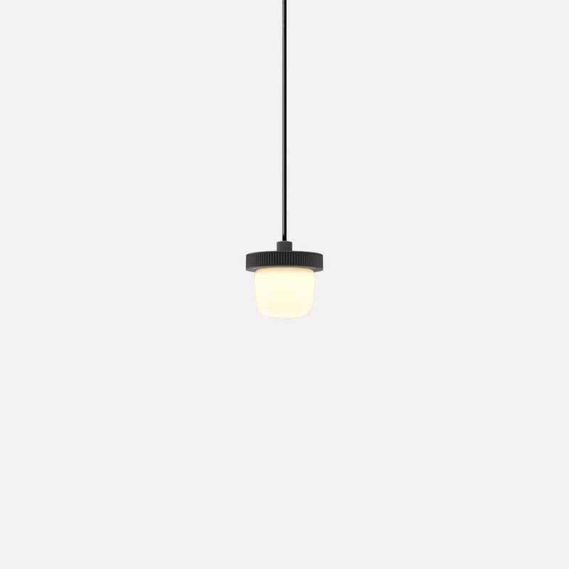 Hoist Pendant - No Shade - RBW Lighting - Cream White - Small Glass Diffuser - 2700K (warm white) - HORNE