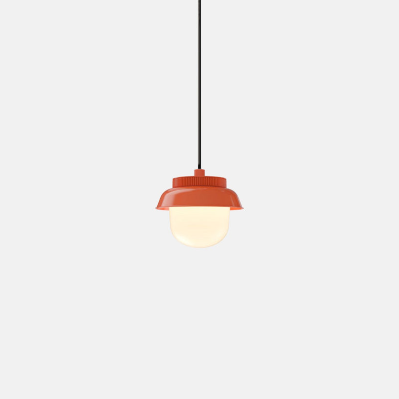 Hoist Pendant - Small Shade - RBW Lighting - Cream White - Small Glass Diffuser - 2700K (warm white) - HORNE