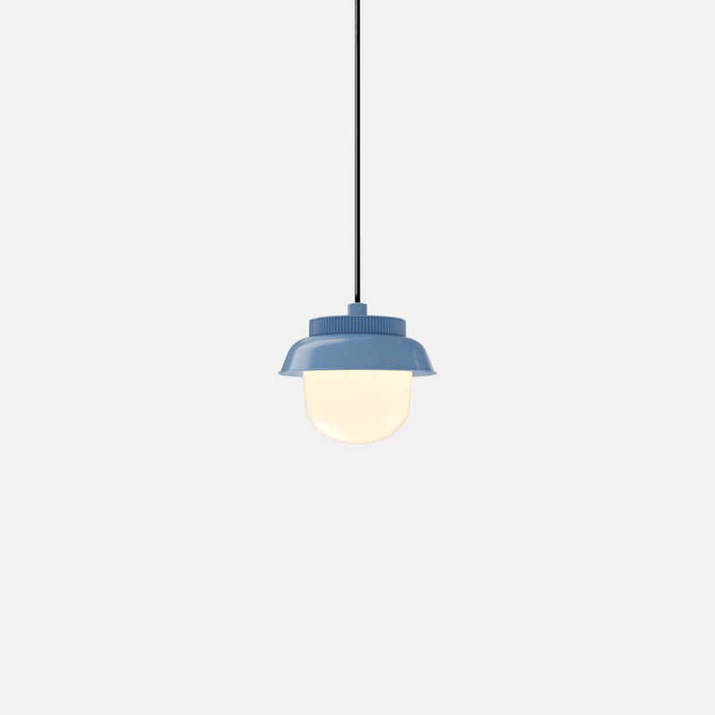 Hoist Pendant - Small Shade - RBW Lighting - Cream White - Small Glass Diffuser - 2700K (warm white) - HORNE