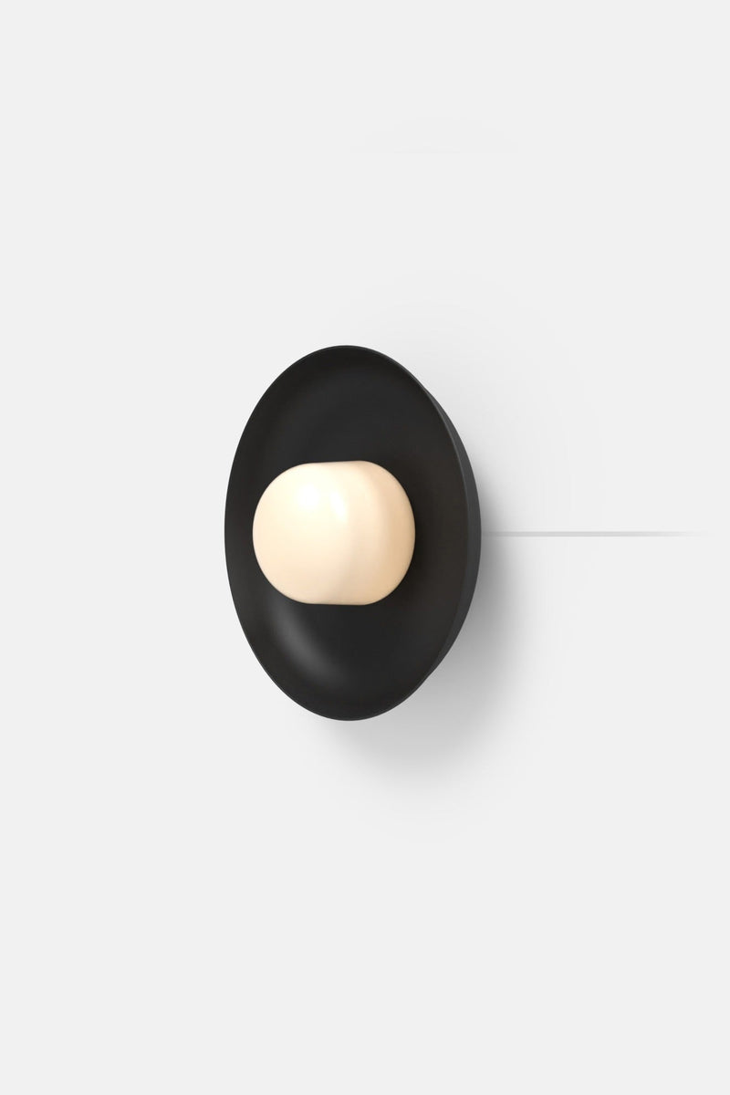 Hoist Sconce Corded - Large Glass Diffuser - Medium Shade - RBW Lighting - Cream White - Corded Plug - in (Back) / 120V Input - 2700K (warm white) - HORNE