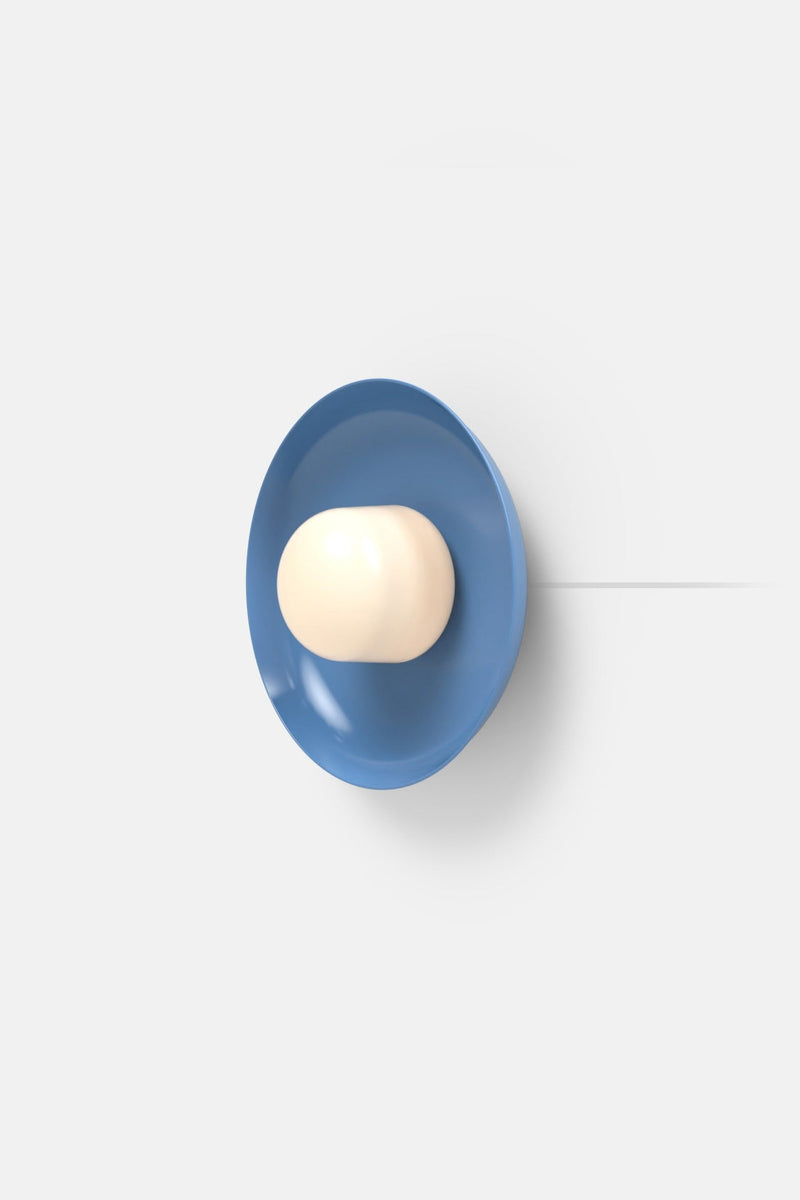 Hoist Sconce Corded - Large Glass Diffuser - Medium Shade - RBW Lighting - Cream White - Corded Plug - in (Back) / 120V Input - 2700K (warm white) - HORNE