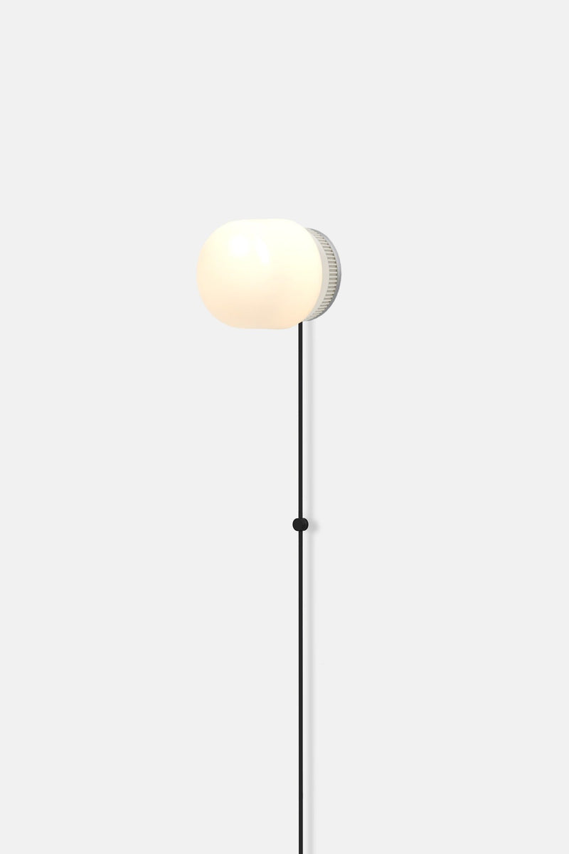 Hoist Sconce Corded - Large Glass Diffuser - No Shade - RBW Lighting - Cream White - Corded Plug - in (Back) / 120V Input - 2700K (warm white) - HORNE