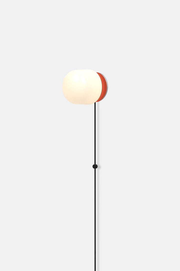 Hoist Sconce Corded - Large Glass Diffuser - No Shade - RBW Lighting - Vermilion - Corded Plug - in (Back) / 120V Input - 3000K (soft white) - HORNE