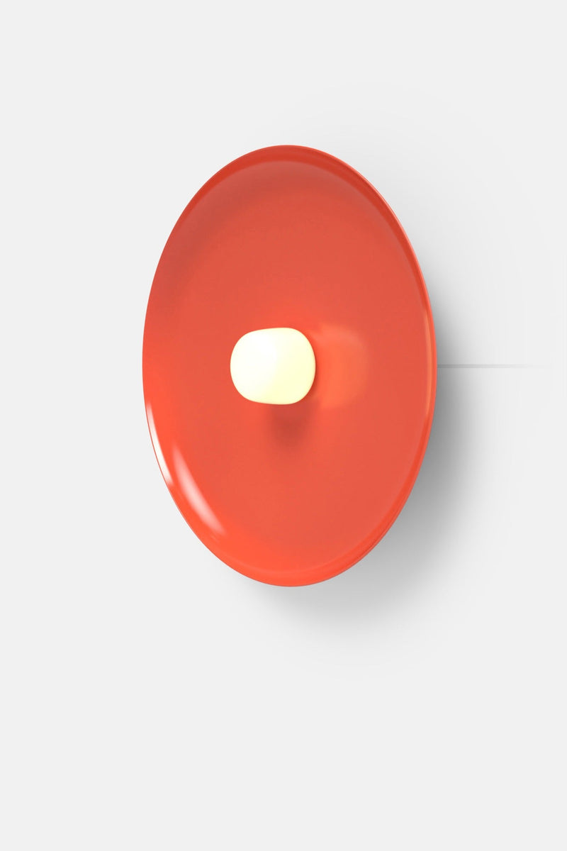 Hoist Sconce Corded - Small Glass Diffuser - Large Shade - RBW Lighting - Cream White - Corded Plug - in (Back) / 120V Input - 2700K (warm white) - HORNE