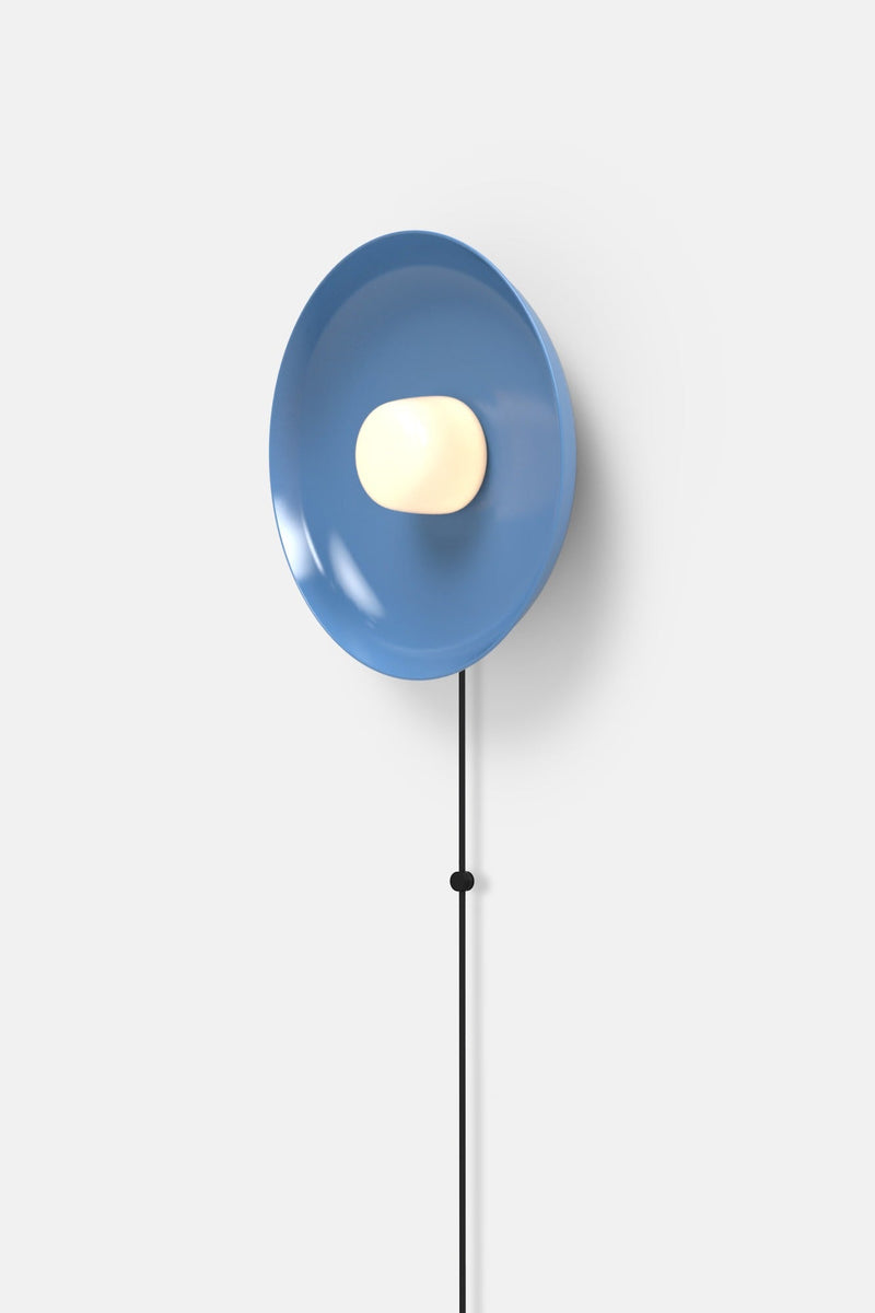 Hoist Sconce Corded - Small Glass Diffuser - Medium Shade - RBW Lighting - Cream White - Corded Plug - in (Back) / 120V Input - 2700K (warm white) - HORNE