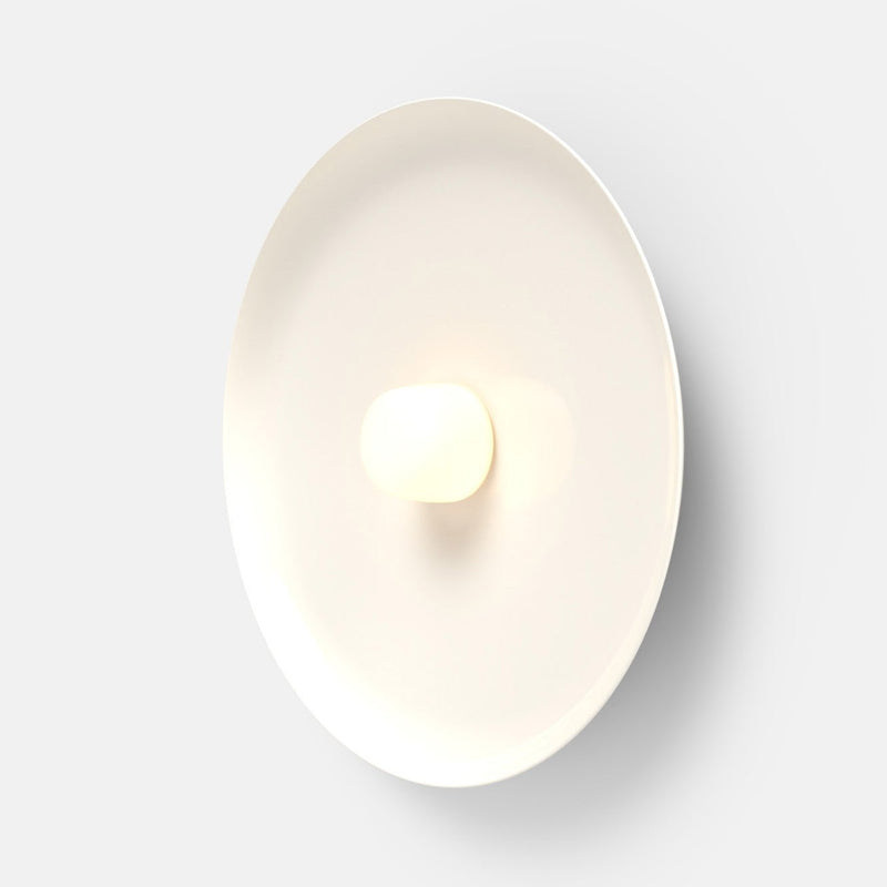 Hoist Sconce - Large Shade - RBW Lighting - Cream White - Small Glass Diffuser - 2700K (warm white) - HORNE