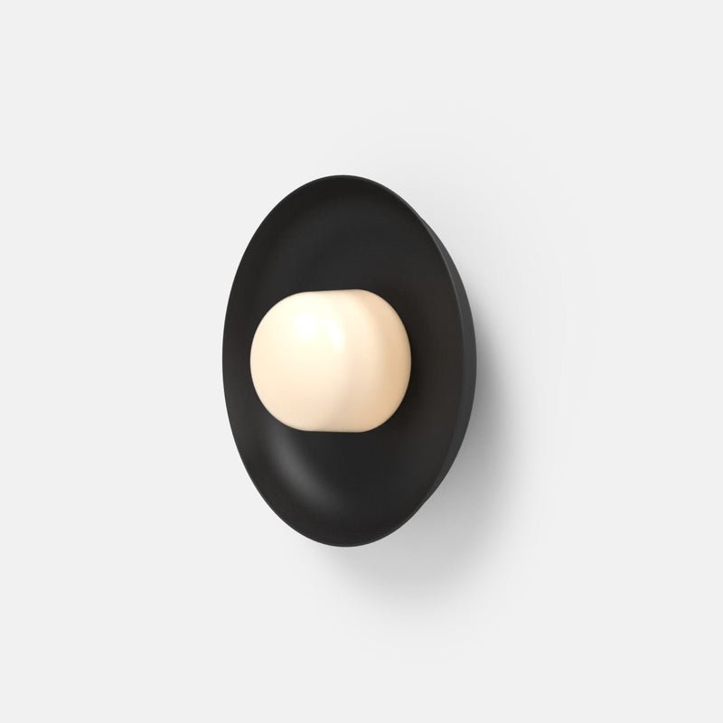 Hoist Sconce - Medium Shade - RBW Lighting - Cream White - Small Glass Diffuser - 2700K (warm white) - HORNE