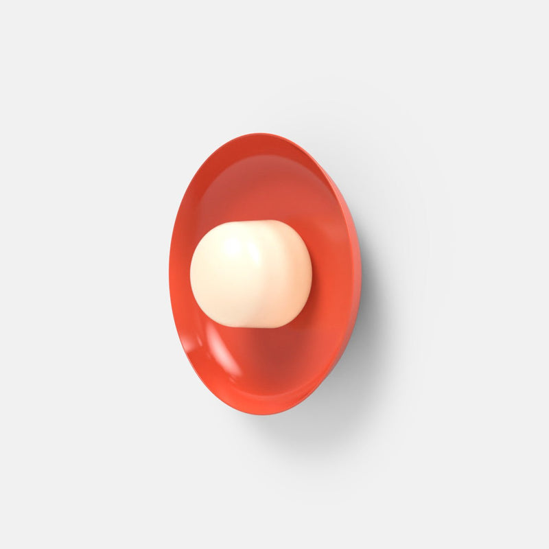 Hoist Sconce - Medium Shade - RBW Lighting - Cream White - Small Glass Diffuser - 2700K (warm white) - HORNE