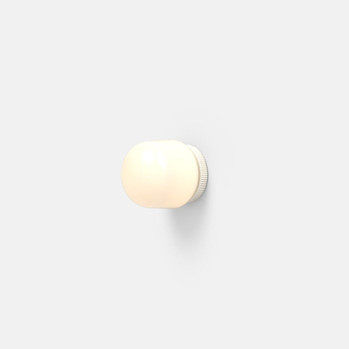 Hoist Sconce - No Shade - RBW Lighting - Cream White - Large Glass Diffuser - 2700K (warm white) - HORNE