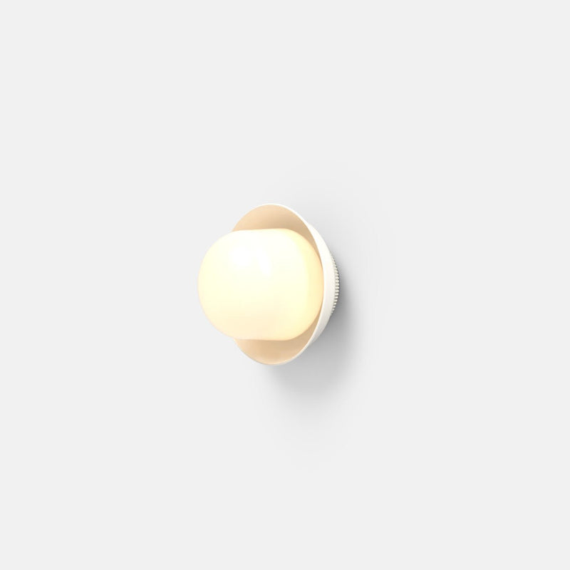 Hoist Sconce - Small Shade - RBW Lighting - Cream White - Small Glass Diffuser - 2700K (warm white) - HORNE