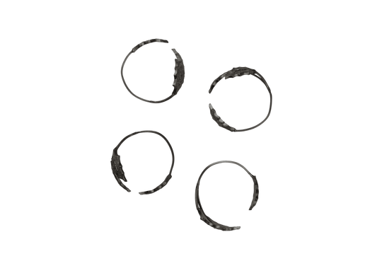 Holly Leaf Napkin Rings - Set of 4 - Ferm Living Kitchen Tools - Black Brass - HORNE