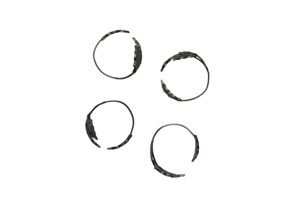 Holly Leaf Napkin Rings - Set of 4 - Ferm Living Kitchen Tools - Black Brass - HORNE