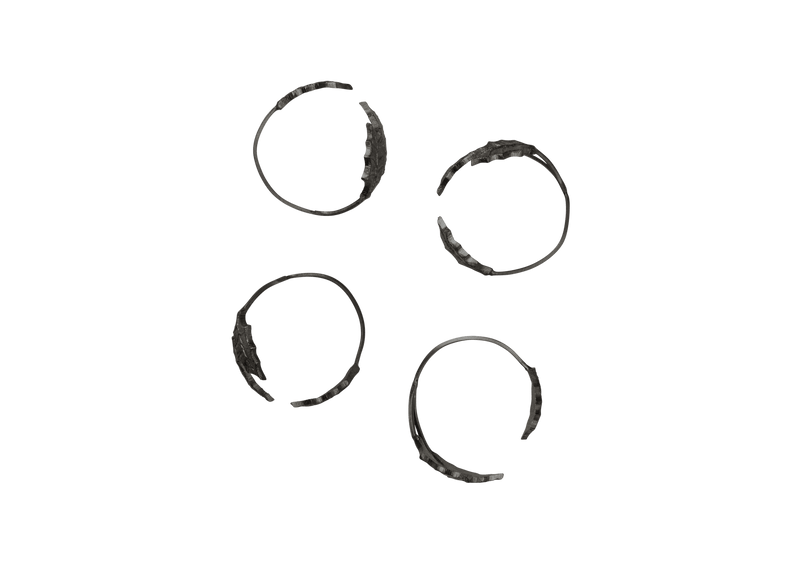 Holly Leaf Napkin Rings - Set of 4 - Ferm Living Kitchen Tools - Black Brass - HORNE