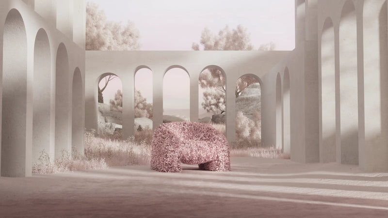 Hortensia Armchair - Moooi Chairs - Hortensia Armchair Petal Pink - HORNE