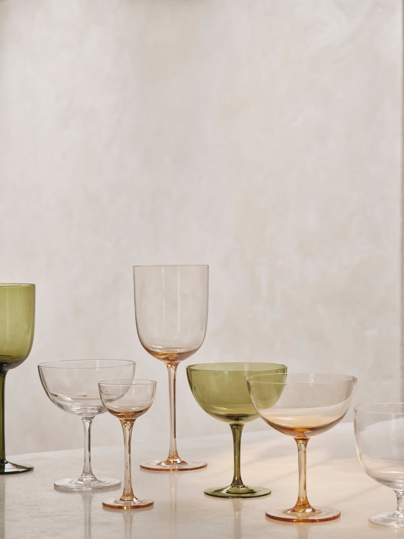 Ferm Living Host Cocktail Glasses - Set of 2 - Ferm Living - Glassware - Blush - HORNE