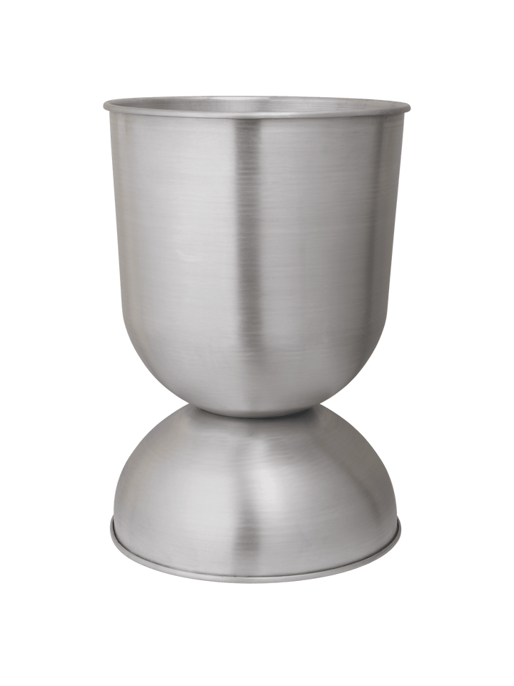 Hourglass Pot - Large - Ferm Living Office Accessories - Aluminium - HORNE