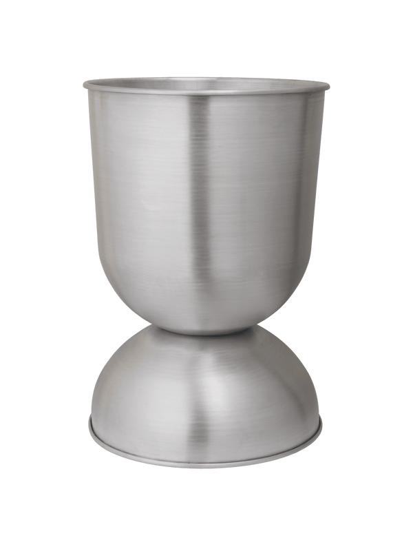 Hourglass Pot - Large - Ferm Living Office Accessories - Aluminium - HORNE