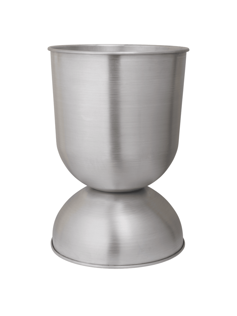 Hourglass Pot - Large - Ferm Living Office Accessories - Aluminium - HORNE