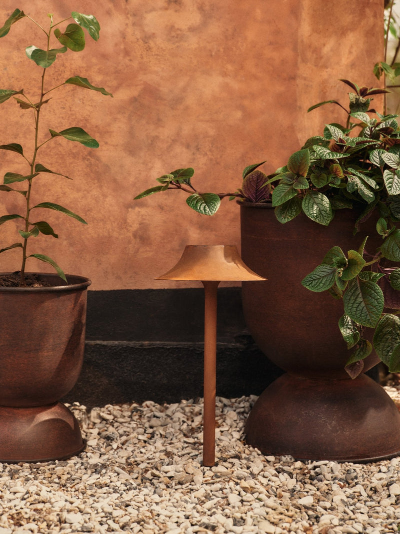 Hourglass Pot - Small - Ferm Living Office Accessories - Aluminium - HORNE