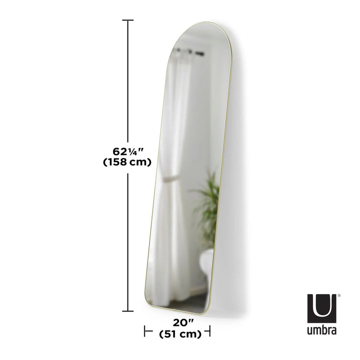 Hubba Arched Leaning & Wall Mirror - Umbra Mirrors - Metallic-Titanium - HORNE