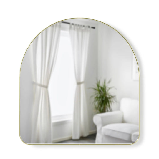 Hubba Arched Wall Mirror - Umbra Mirrors - Brass - HORNE