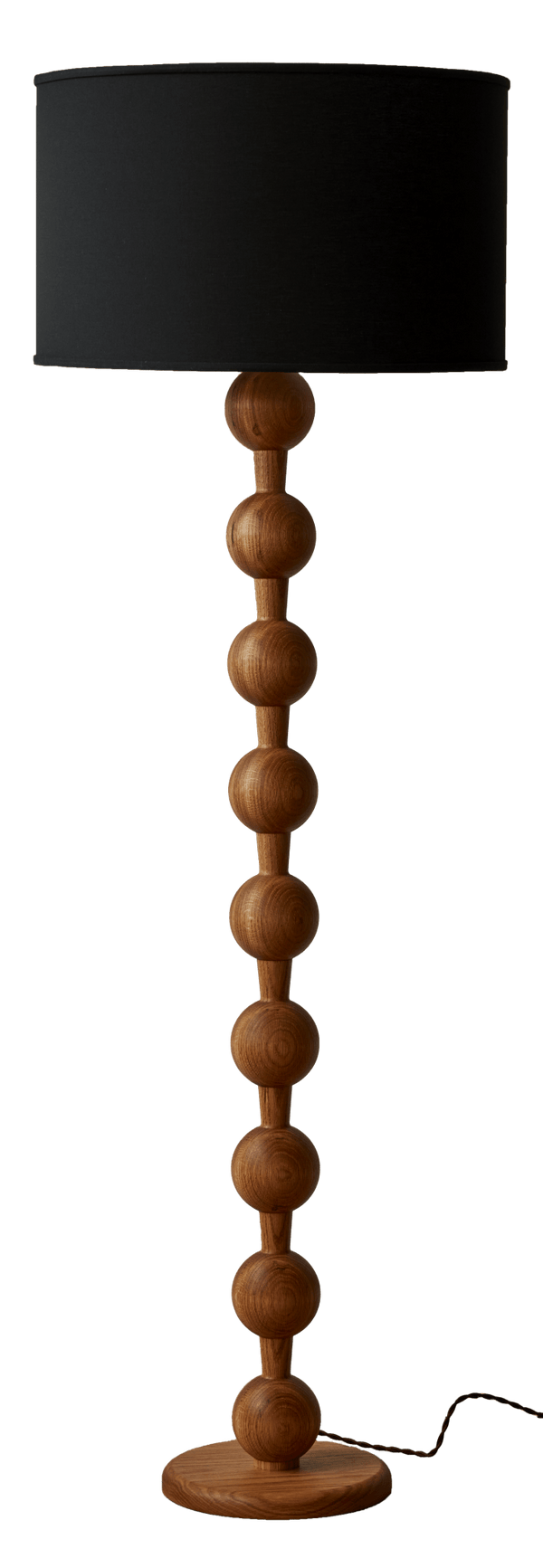 Hugo Barbell Floor Lamp - Lostine - Floor Lamps - Natural - Black - HORNE