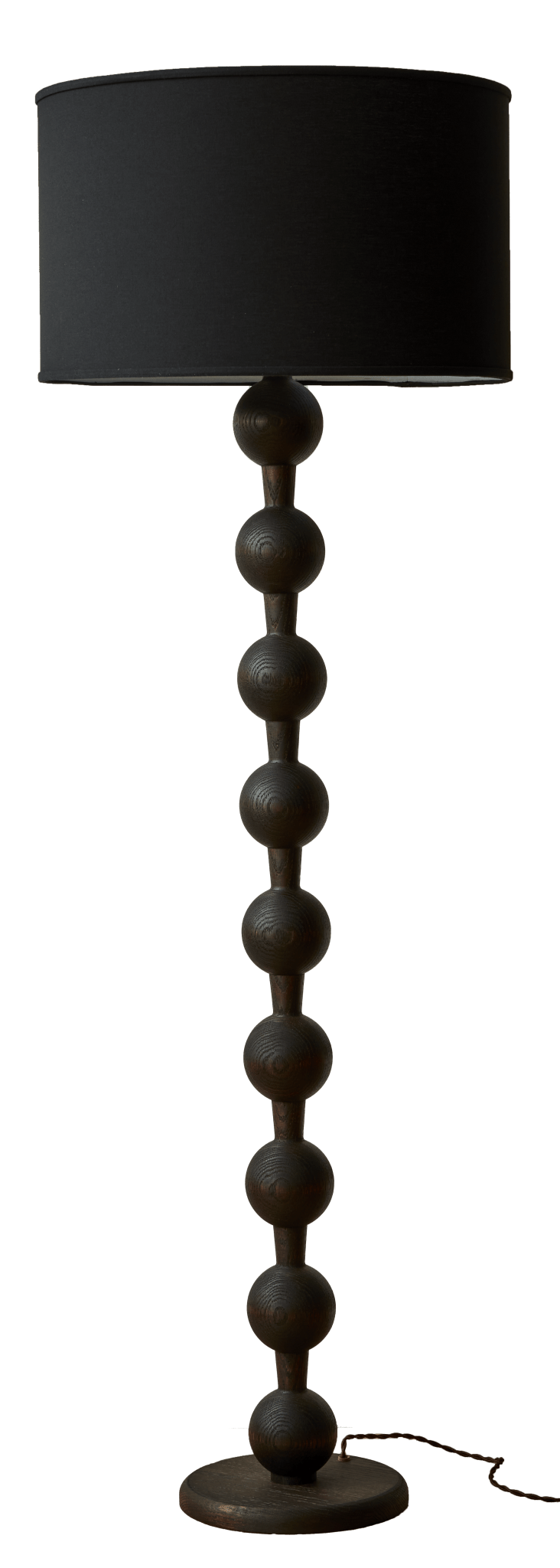 Hugo Barbell Floor Lamp - Lostine - Floor Lamps - Natural - Black - HORNE