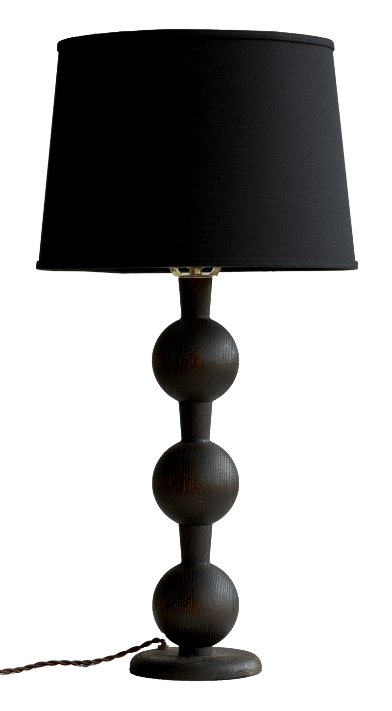Hugo Barbell Table Lamp - Lostine - Lamps - Natural - Black - HORNE