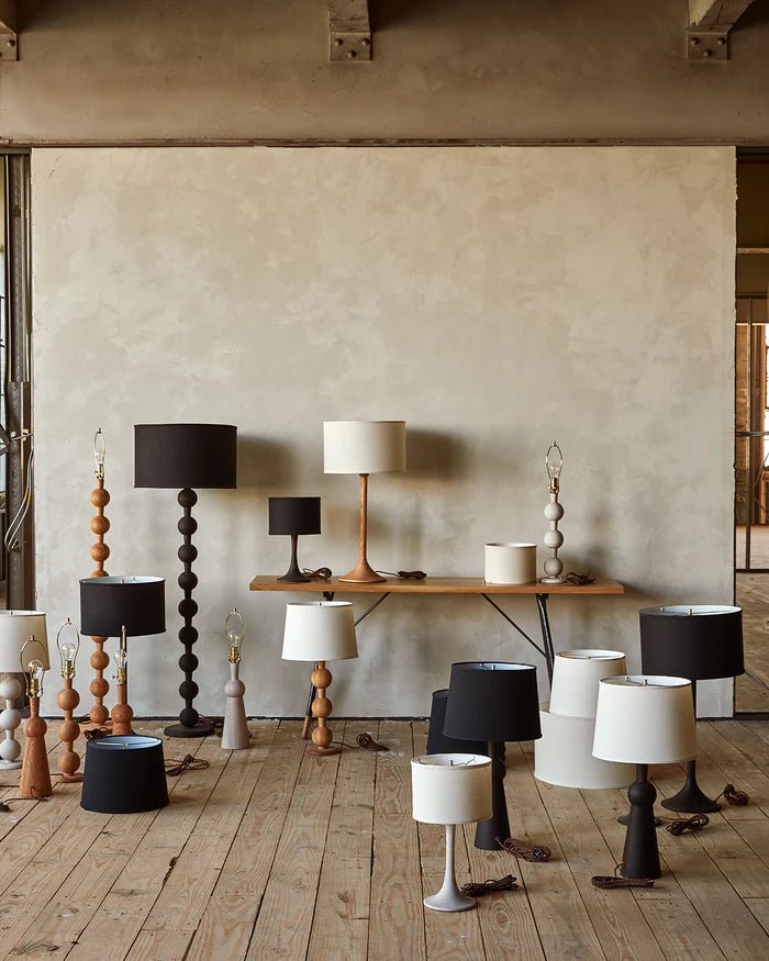 Hugo Barbell Table Lamp - Lostine - Lamps - White Wash - Ivory - HORNE