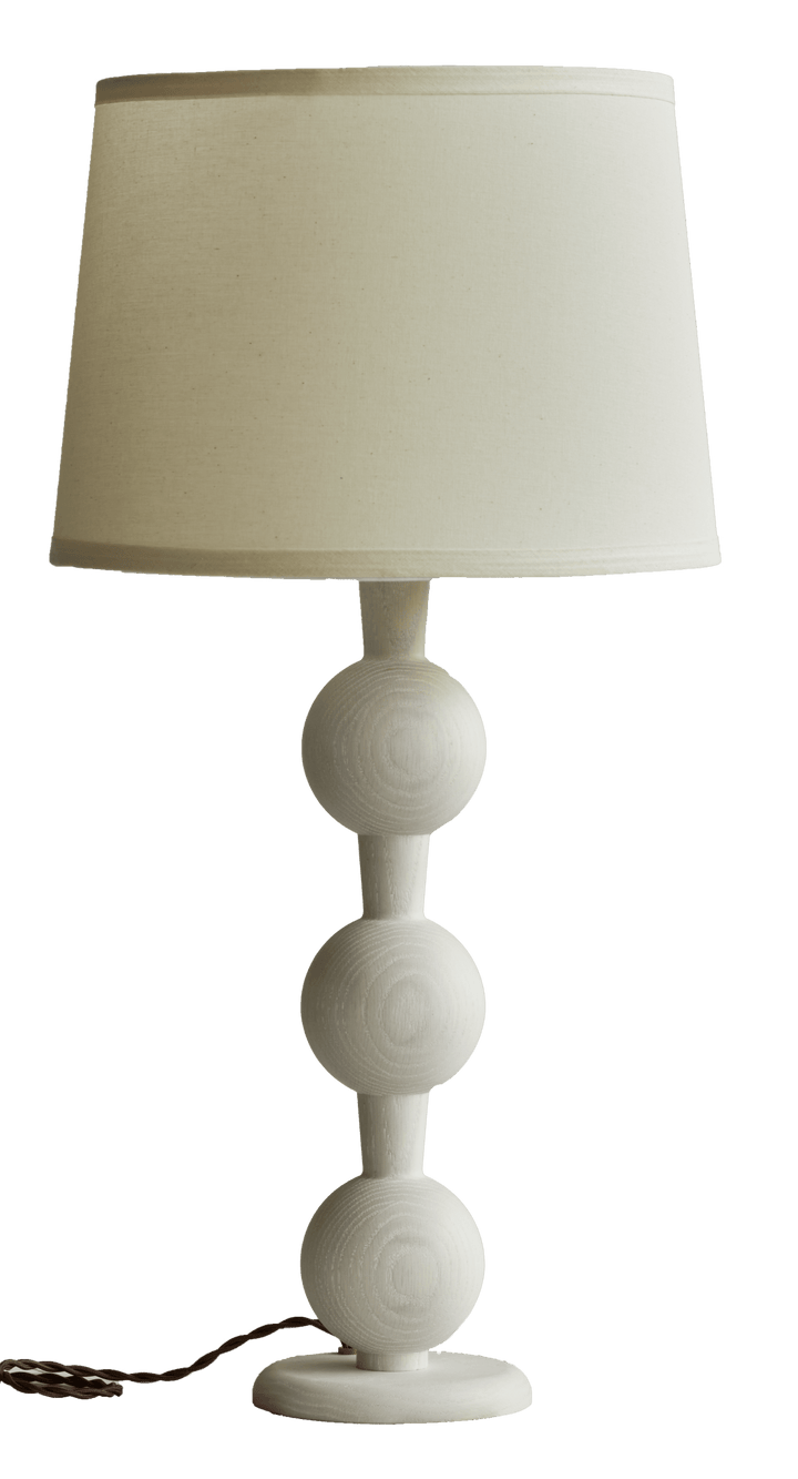 Hugo Barbell Table Lamp - Lostine - Lamps - White Wash - Ivory - HORNE