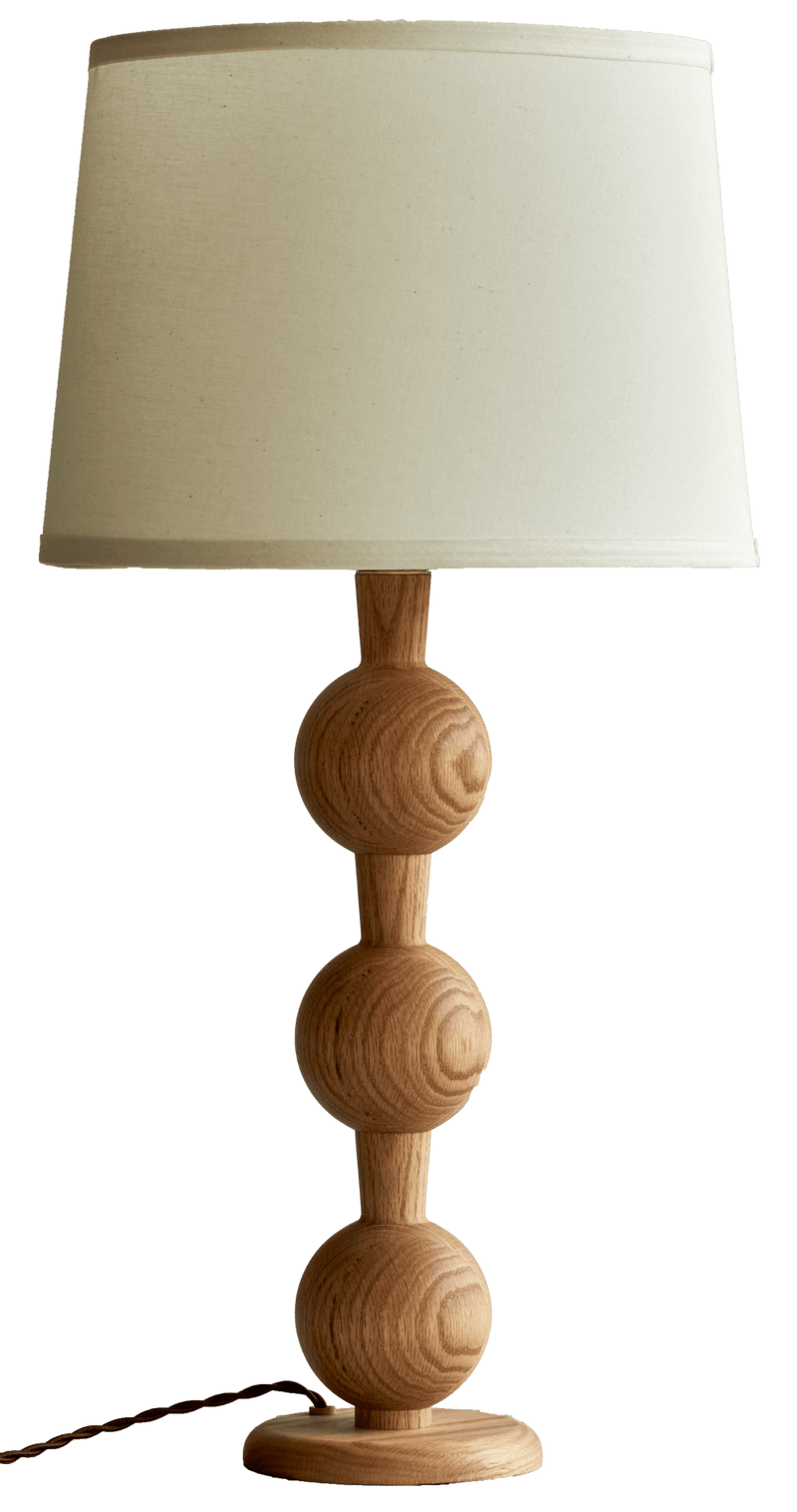 Hugo Barbell Table Lamp - Lostine - Lamps - Natural - Black - HORNE