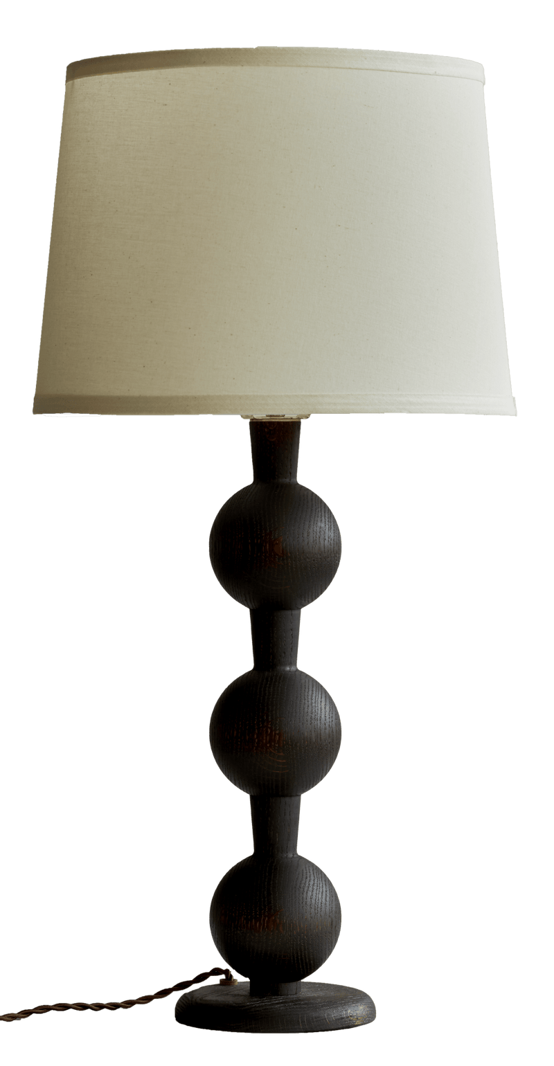 Hugo Barbell Table Lamp - Lostine - Lamps - Natural - Black - HORNE