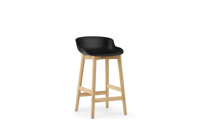 Hyg Barstool 65 cm Wood - Normann Copenhagen Barstools - Hyg Barstool 65 cm Oak - Black - HORNE
